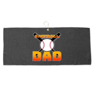 Baseball Dad Cute Father Large Microfiber Waffle Golf Towel