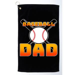 Baseball Dad Cute Father Platinum Collection Golf Towel