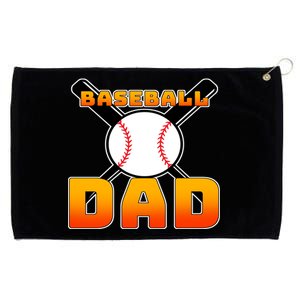 Baseball Dad Cute Father Grommeted Golf Towel