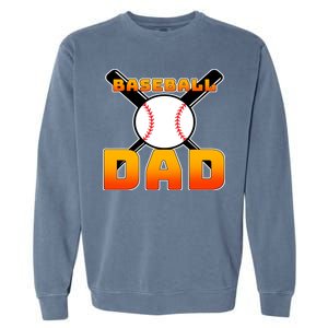 Baseball Dad Cute Father Garment-Dyed Sweatshirt