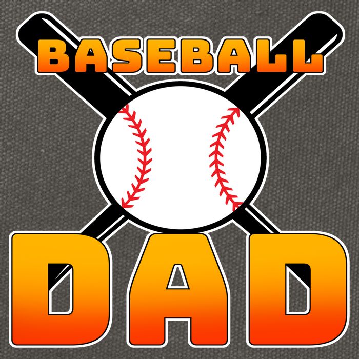 Baseball Dad Cute Father Cotton Canvas Backpack
