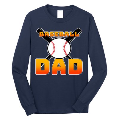 Baseball Dad Cute Father Long Sleeve Shirt