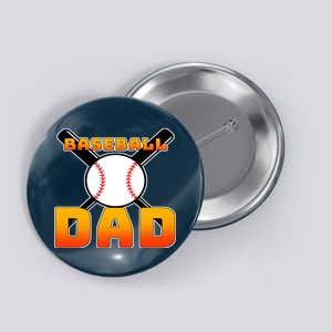 Baseball Dad Cute Father Button