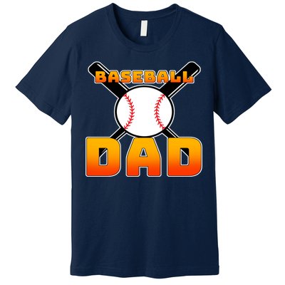 Baseball Dad Cute Father Premium T-Shirt