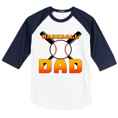 Baseball Dad Cute Father Baseball Sleeve Shirt