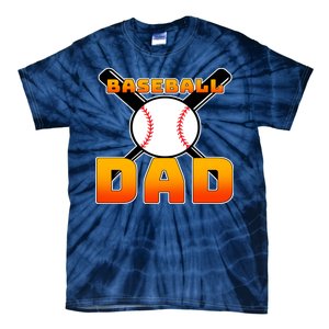 Baseball Dad Cute Father Tie-Dye T-Shirt