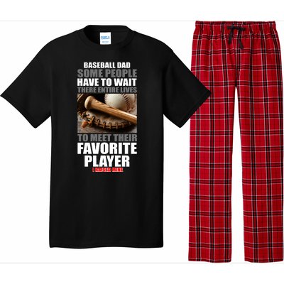 Baseball Dad Raised Favorite Player Pajama Set