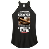 Baseball Dad Raised Favorite Player Women's Perfect Tri Rocker Tank