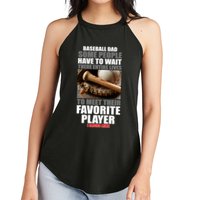 Baseball Dad Raised Favorite Player Women's Perfect Tri Rocker Tank