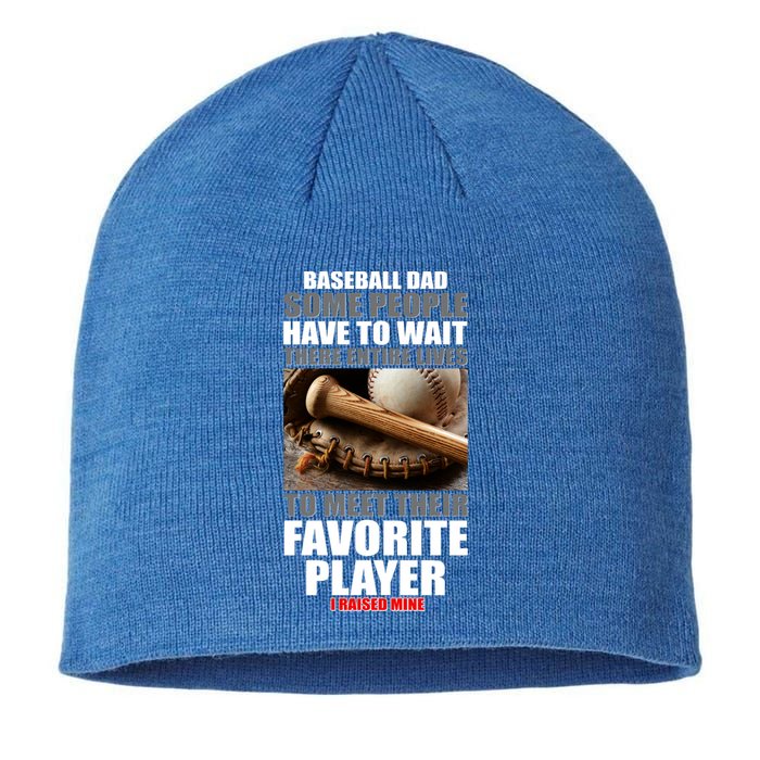 Baseball Dad Raised Favorite Player Sustainable Beanie