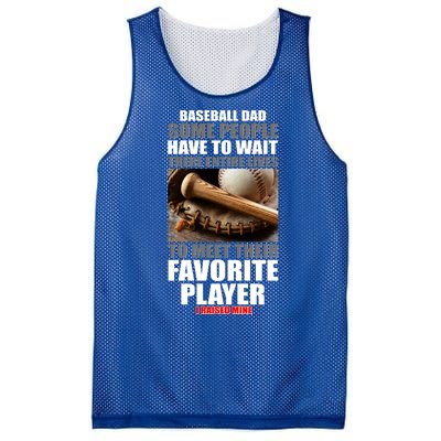 Baseball Dad Raised Favorite Player Mesh Reversible Basketball Jersey Tank