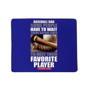 Baseball Dad Raised Favorite Player Mousepad