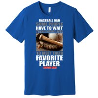 Baseball Dad Raised Favorite Player Premium T-Shirt