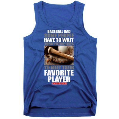 Baseball Dad Raised Favorite Player Tank Top