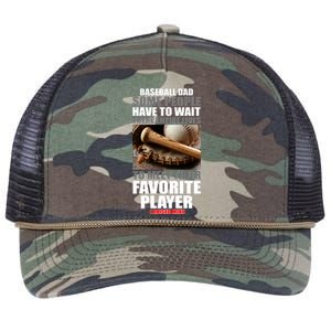 Baseball Dad Raised Favorite Player Retro Rope Trucker Hat Cap