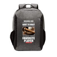 Baseball Dad Raised Favorite Player Vector Backpack