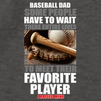 Baseball Dad Raised Favorite Player Vector Backpack