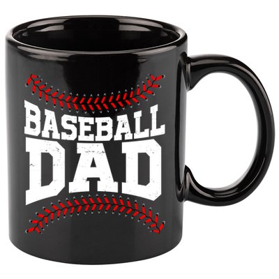 Baseball Dad Sports Fan 11oz C Handle Ceramic Mug