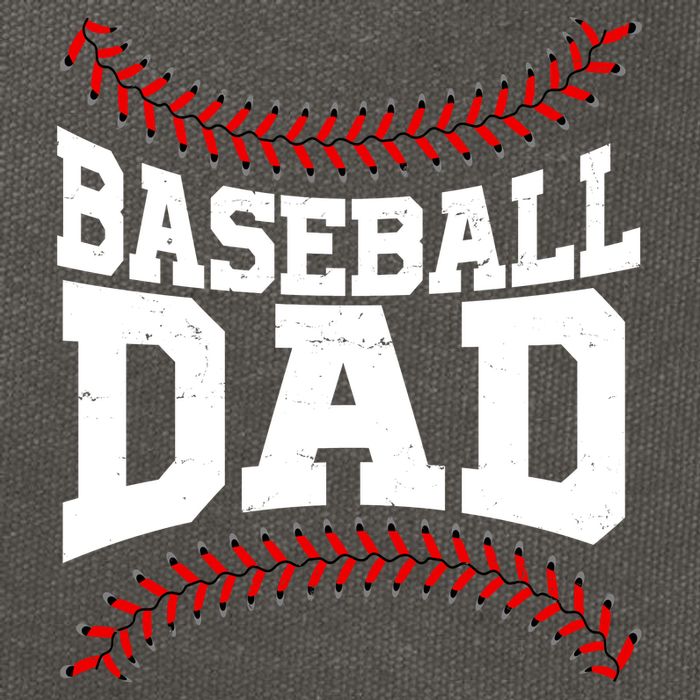 Baseball Dad Sports Fan Cotton Canvas Backpack
