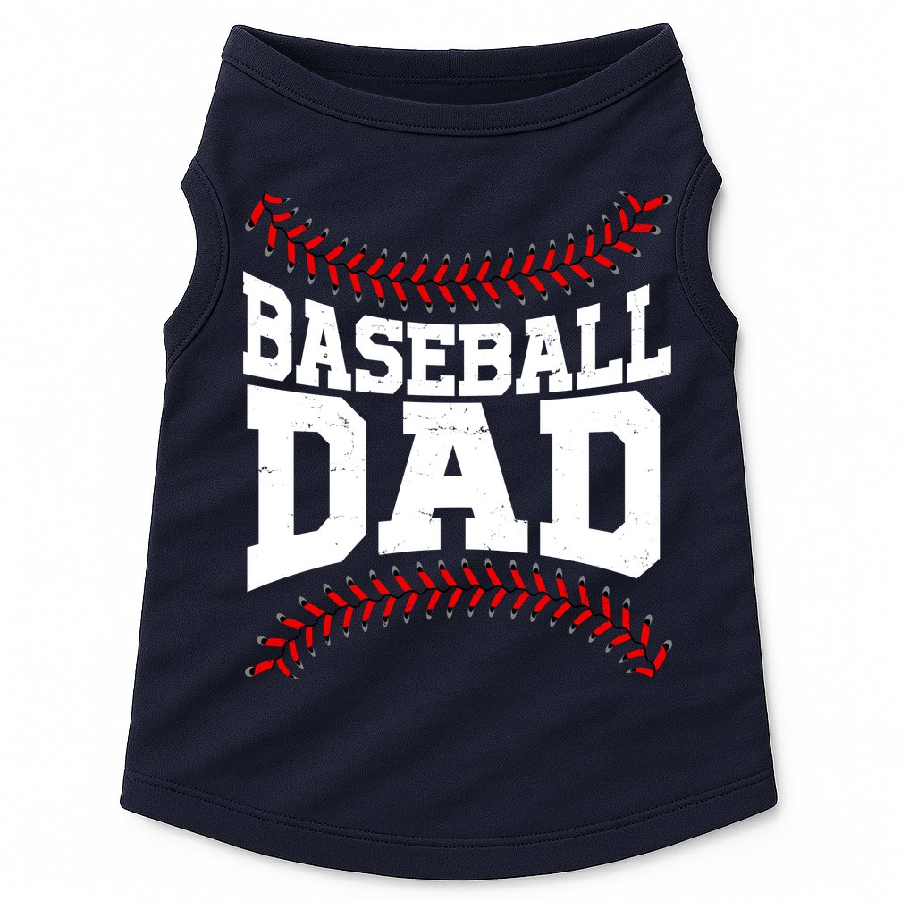 Baseball Dad Sports Fan Doggie Tank