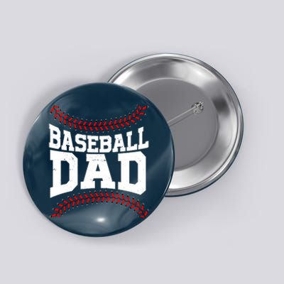 Baseball Dad Sports Fan Button