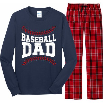 Baseball Dad Sports Fan Long Sleeve Pajama Set