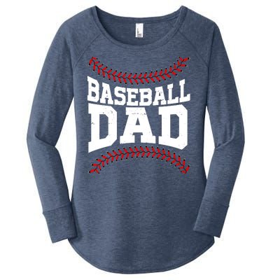 Baseball Dad Sports Fan Women's Perfect Tri Tunic Long Sleeve Shirt