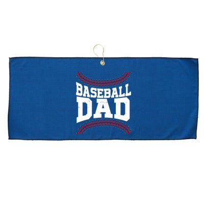 Baseball Dad Sports Fan Large Microfiber Waffle Golf Towel