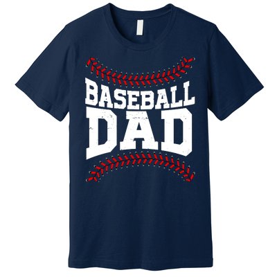 Baseball Dad Sports Fan Premium T-Shirt