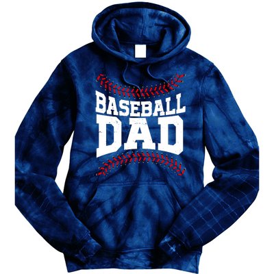 Baseball Dad Sports Fan Tie Dye Hoodie