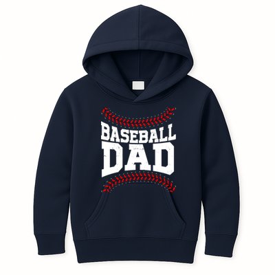 Baseball Dad Sports Fan Kids Hoodie