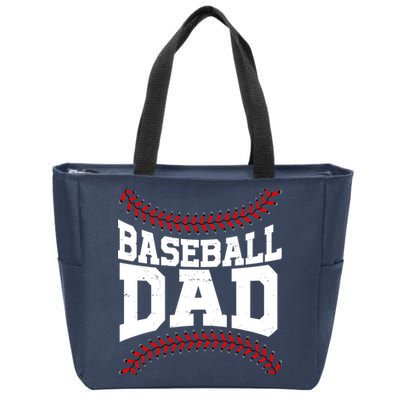 Baseball Dad Sports Fan Zip Tote Bag