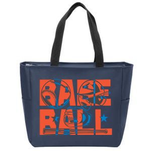 Baseball Equipment Zip Tote Bag