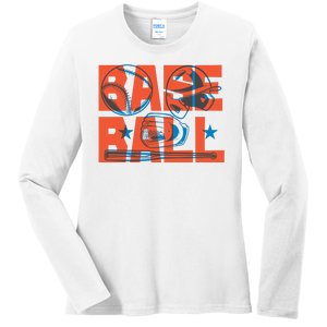 Baseball Equipment Ladies Long Sleeve Shirt