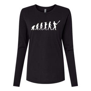 Baseball Evolution Womens Cotton Relaxed Long Sleeve T-Shirt