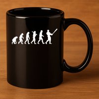 Baseball Evolution 11oz C Handle Ceramic Mug