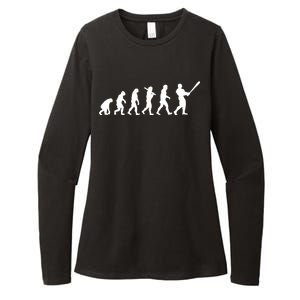 Baseball Evolution Womens CVC Long Sleeve Shirt