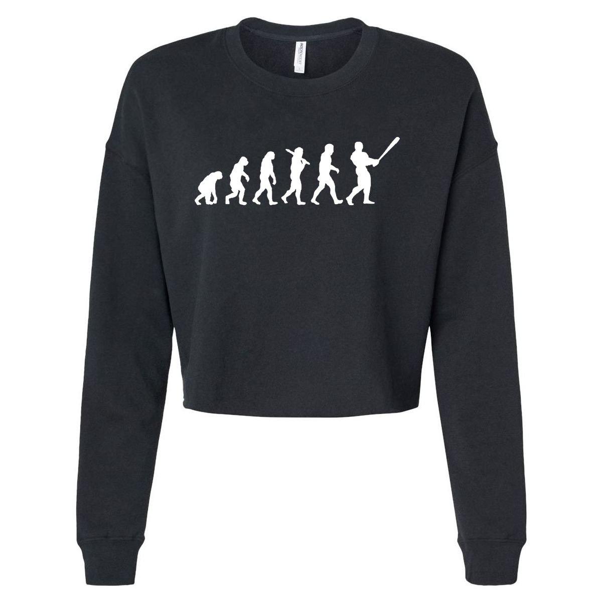 Baseball Evolution Cropped Pullover Crew