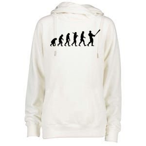 Baseball Evolution Womens Funnel Neck Pullover Hood