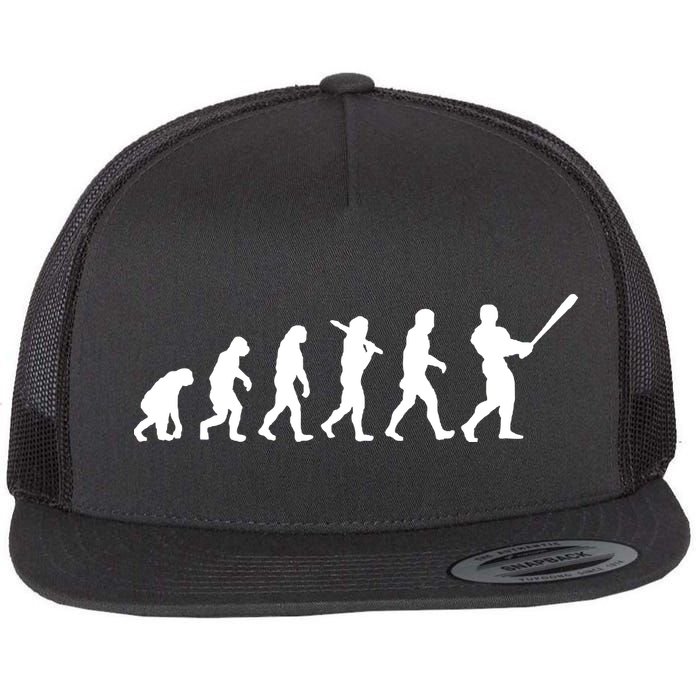 Baseball Evolution Flat Bill Trucker Hat
