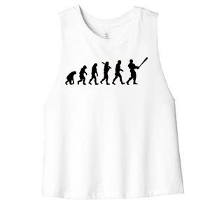 Baseball Evolution Women's Racerback Cropped Tank