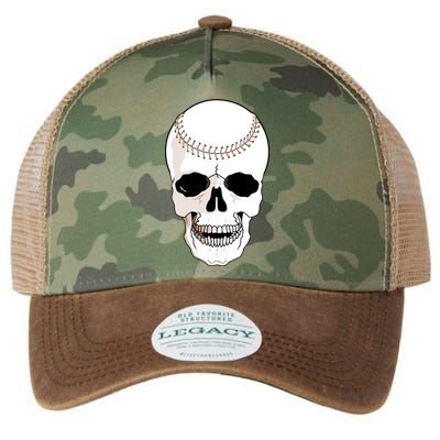 Baseball Face Skeleton Skull Legacy Tie Dye Trucker Hat