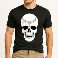 Baseball Face Skeleton Skull Cooling Performance Crew T-Shirt