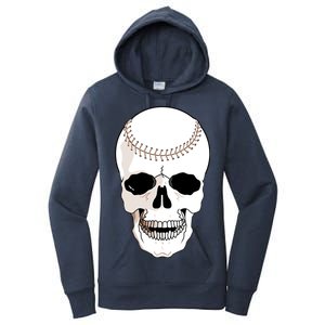 Baseball Face Skeleton Skull Women's Pullover Hoodie