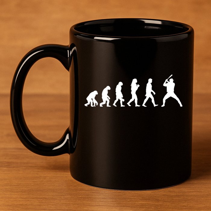 Baseball Fan Evolution  11oz C Handle Ceramic Mug