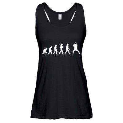 Baseball Fan Evolution  Ladies Essential Flowy Tank