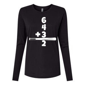 Baseball Funny Joke Womens Cotton Relaxed Long Sleeve T-Shirt