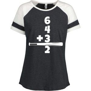 Baseball Funny Joke Enza Ladies Jersey Colorblock Tee