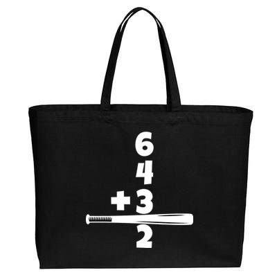 Baseball Funny Joke Cotton Canvas Jumbo Tote