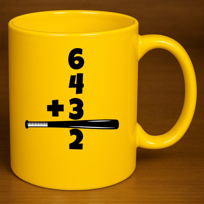 Baseball Funny Joke 11oz C Handle Ceramic Mug